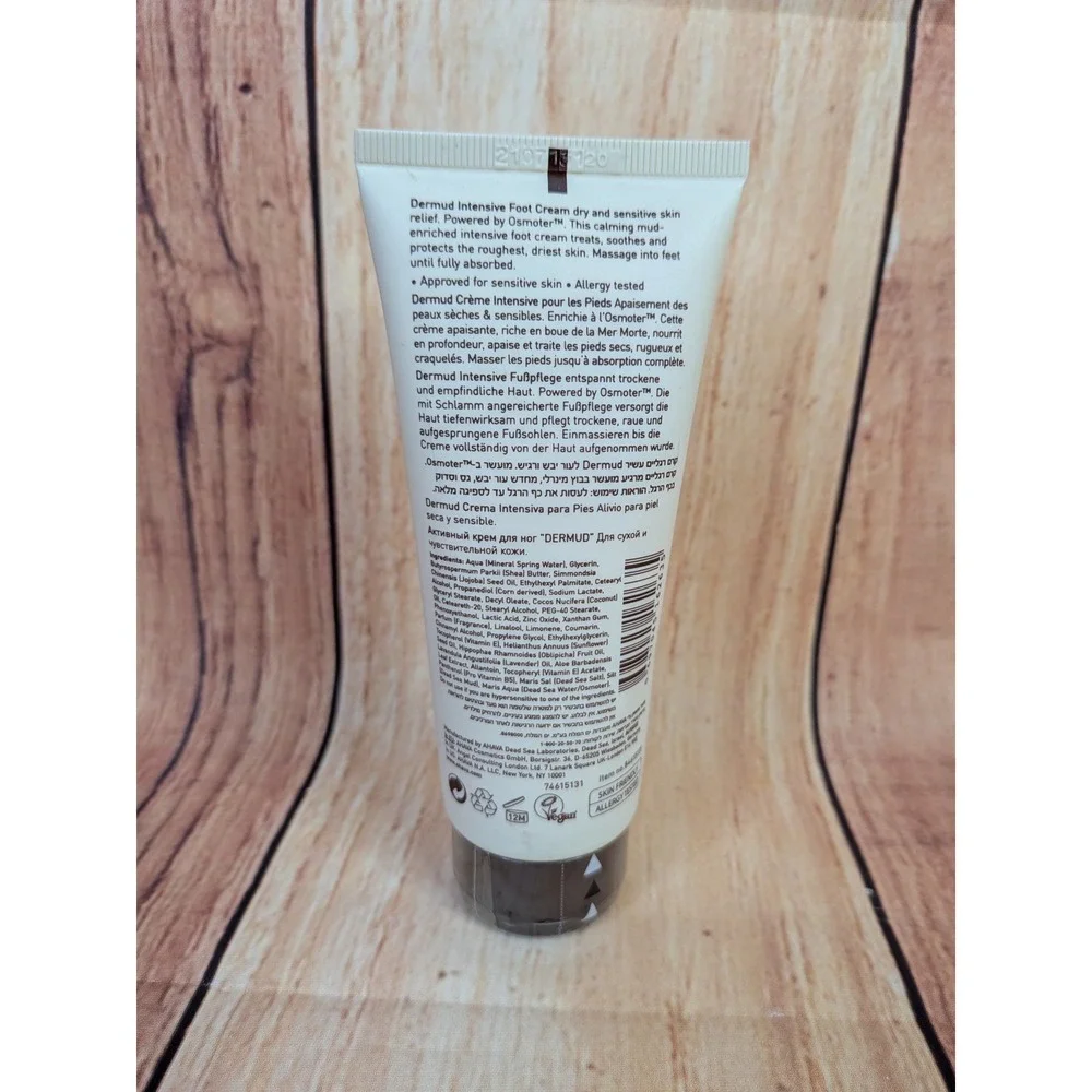 Ahava‎ Dead Sea Mud Dermud Intensive Foot Cream 3.4 oz